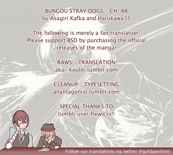 Bungou Stray Dogs, Chapter 88 image 01